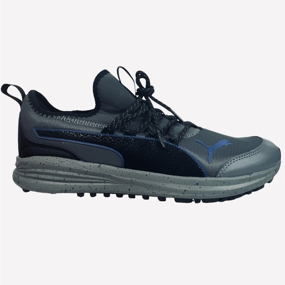 Puma Transport Trail Speck 377846 01 Gray Mesh Athletic Shoes Mens Size 12 - Picture 2 of 10